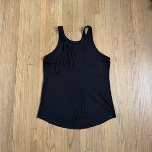 Lululemon Ebb to Street Tank 12 Black Ribbed Racerback Yoga